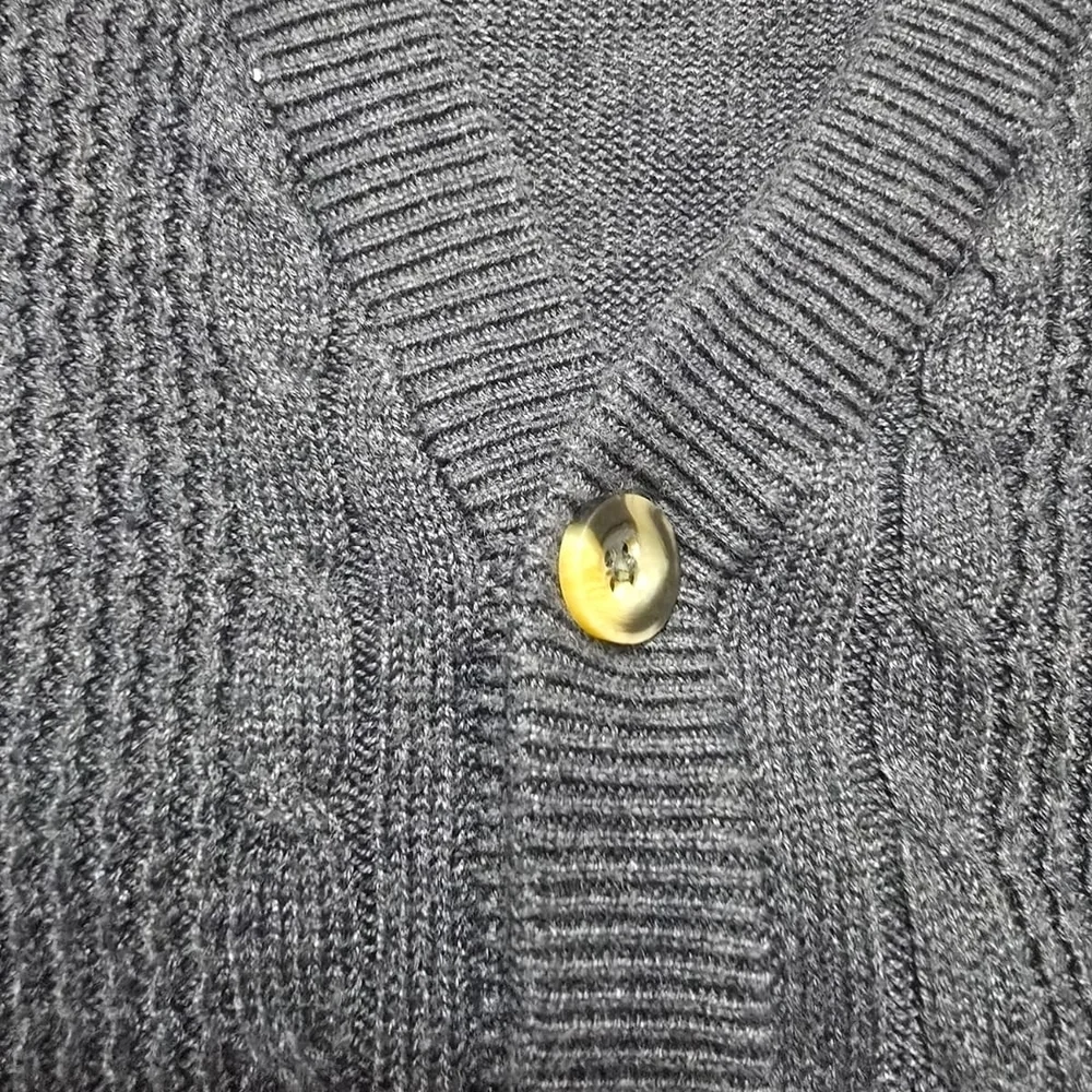 Oscar de la Renta Navy Cardigan Sweater